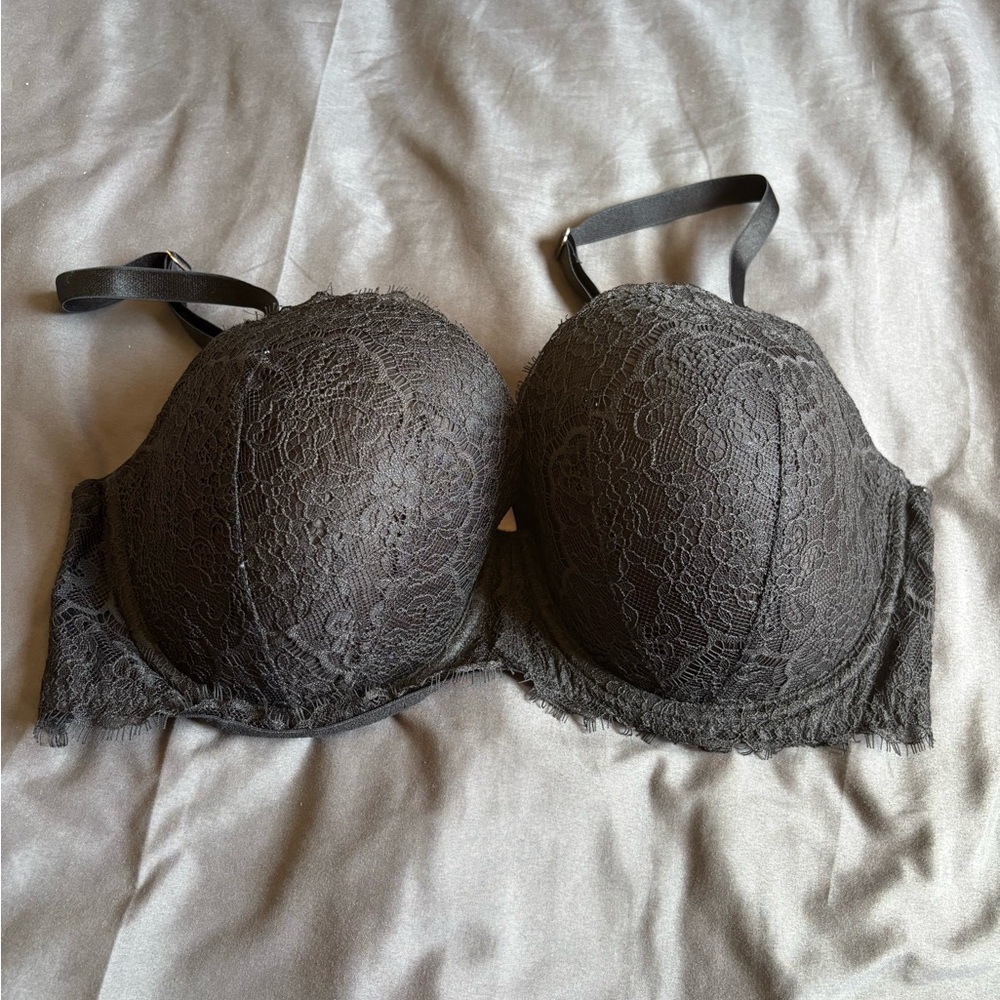Victoria's Secret Charcoal Lace Bra